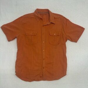 Margaritaville Cotton Button Front Short Sleeve Shirt Men's Size Large